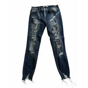 Kancan Jeans Women’s Distressed Dark Wash Jeans Size 9/28